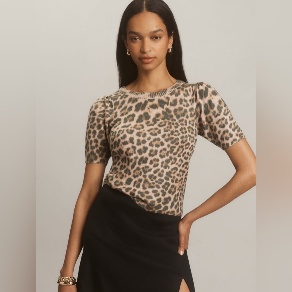 Mollie Printed Short Sleeve Sweater